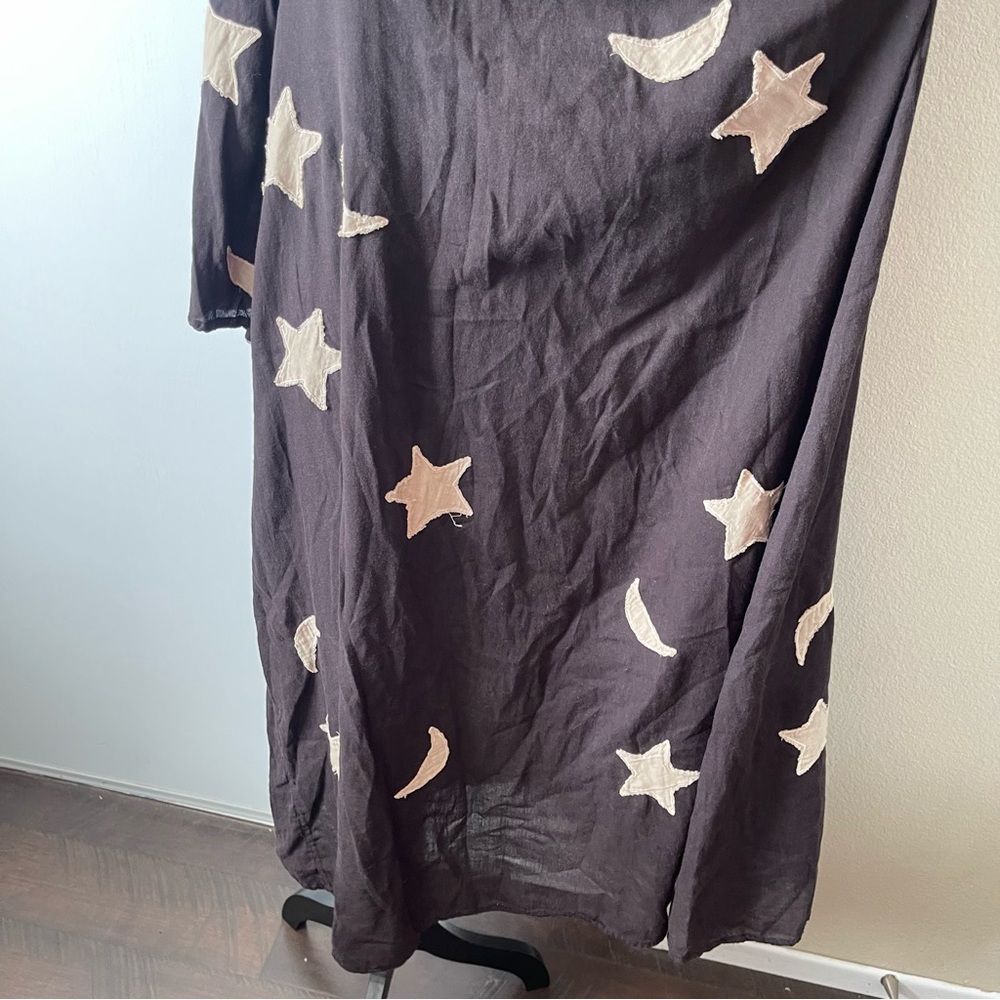 Magnolia Pearl Black Dress with Cream Stars and Moons - Picture 5 of 5
